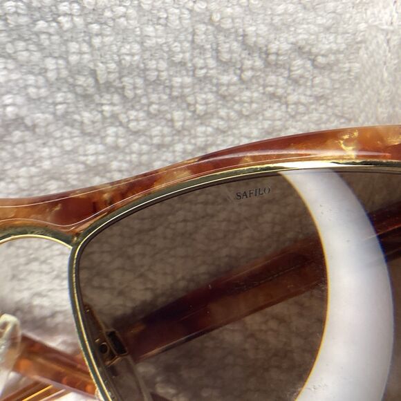 vintage safilo mizar/n 19Q sunglasses tortoiseshell frame brown gold main image 10